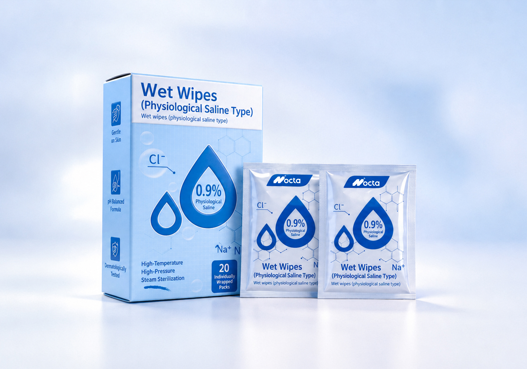 0.9% Saline Wipes