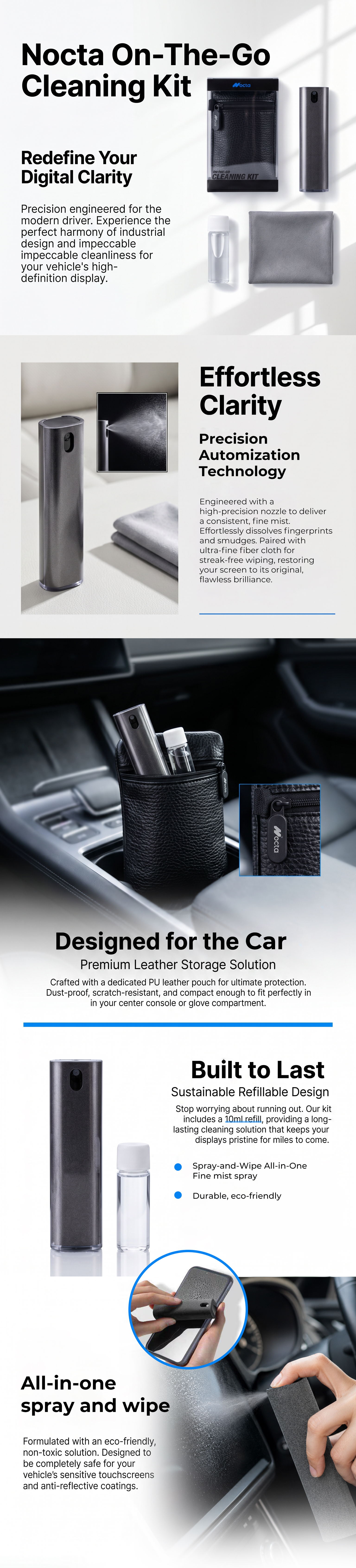 Car Dashboard Screen Cleaning Kit