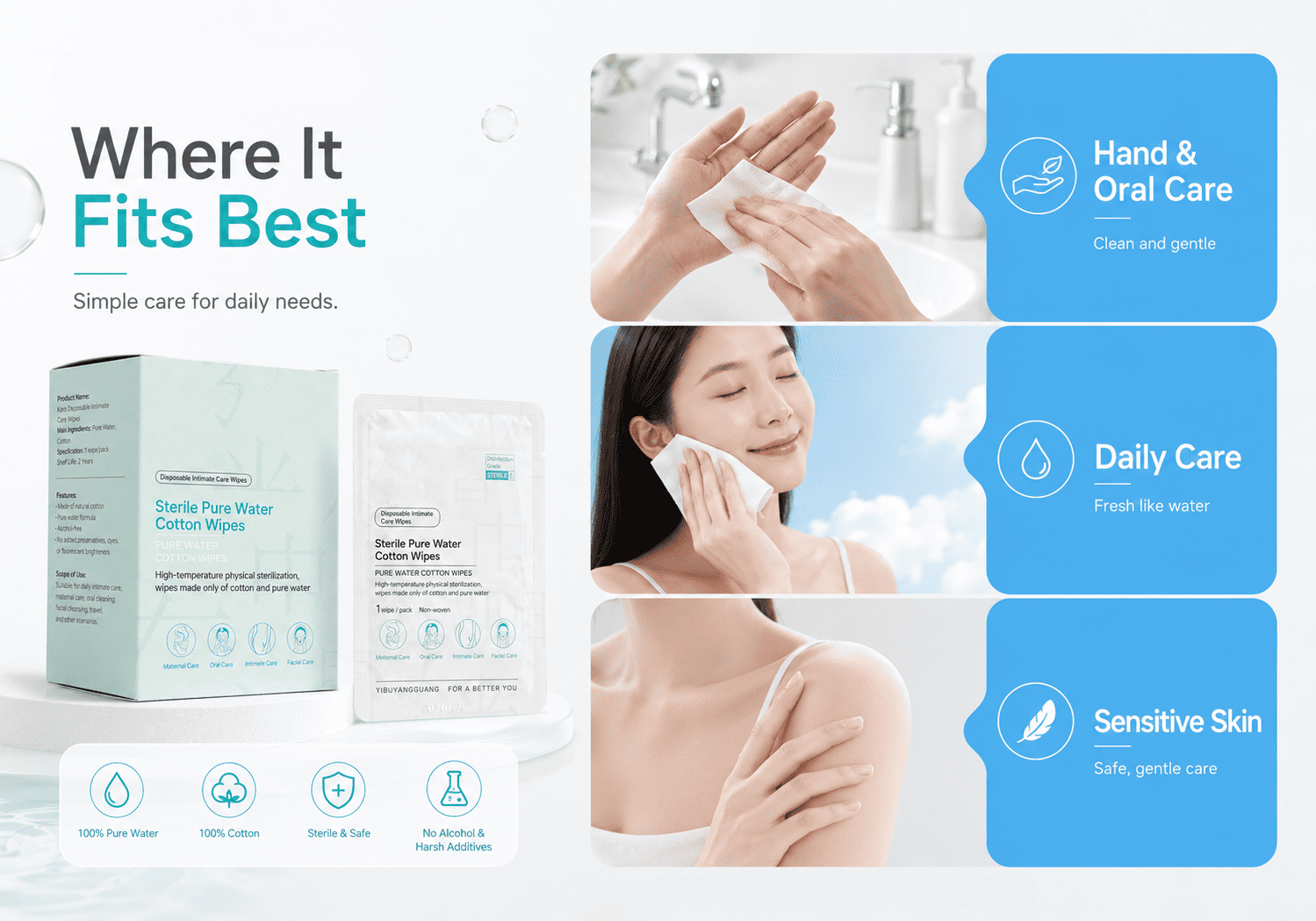 Baby Pure Water Wipes