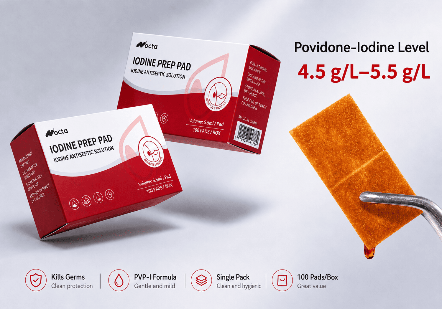 Povidone-Iodine Prep Pads