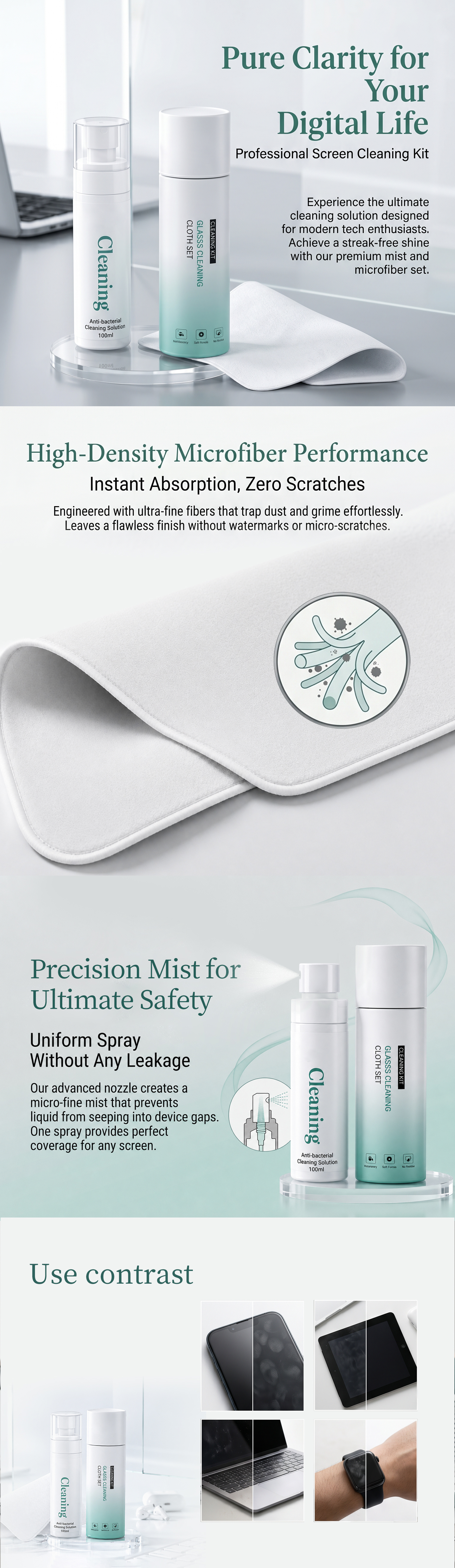 Screen Cleansing Kit 100ml OEM ODM
