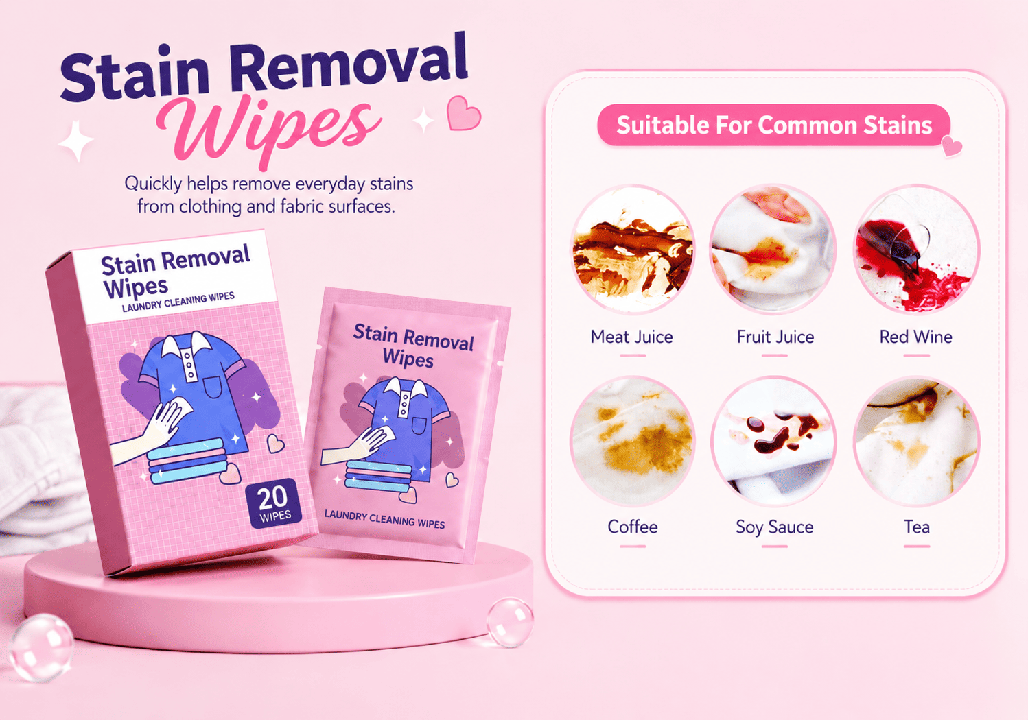 Stain Removal Wipes Stain Removal Wipes