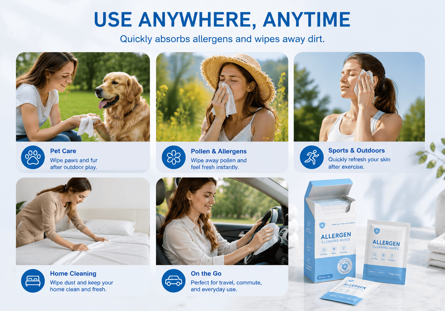 Allergy Relief Wipes