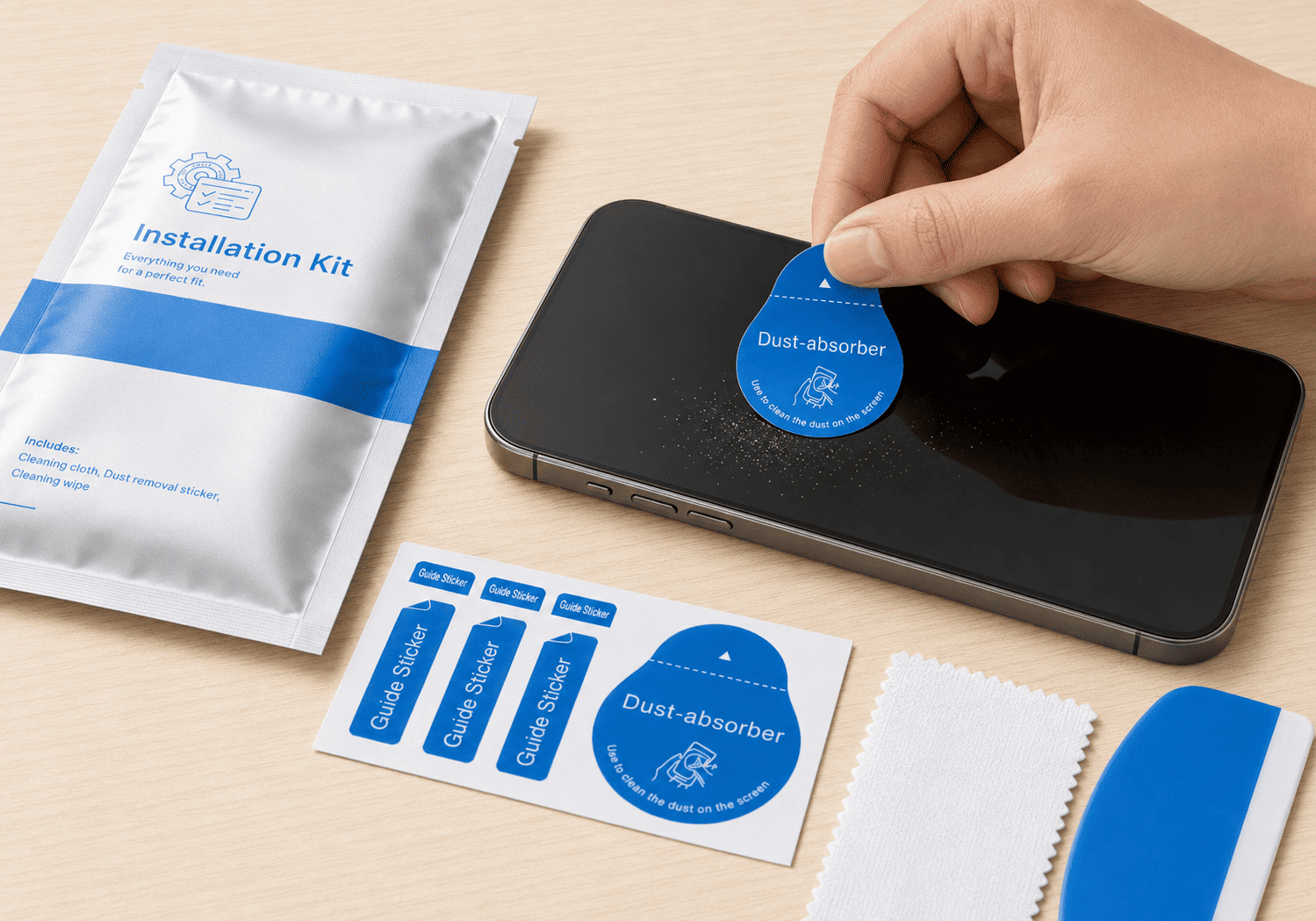Phone Screen Protector Installation Kit