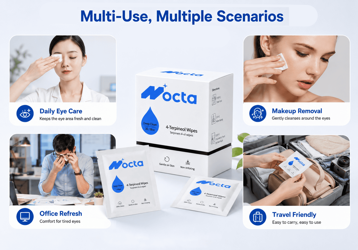 Eyelid Demodex Cleansing Wipes Eyelid Demodex Cleansing Wipes