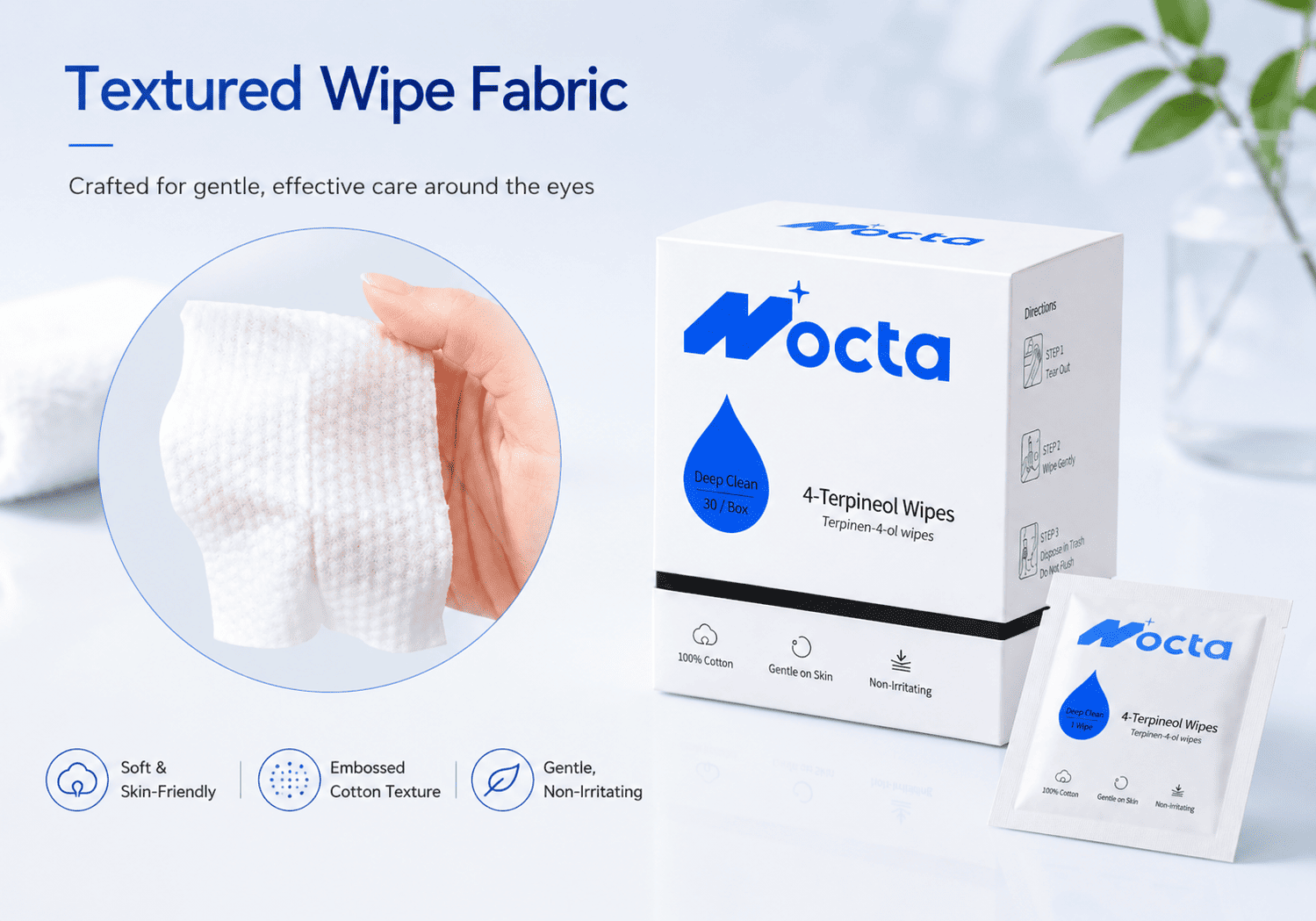 Eyelid Demodex Cleansing Wipes Eyelid Demodex Cleansing Wipes