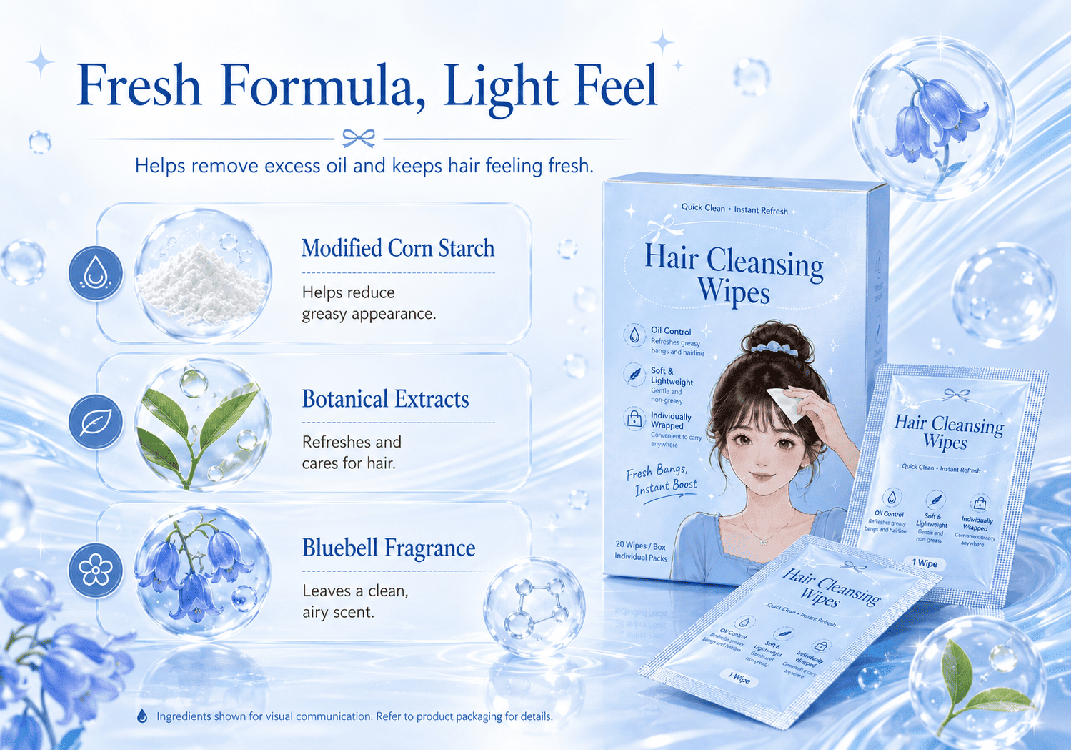Hair Cleansing Wipes Hair Cleansing Wipes