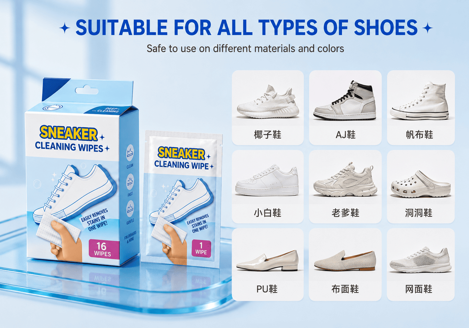 White Shoe Cleaning Wipes White Shoe Cleaning Wipes