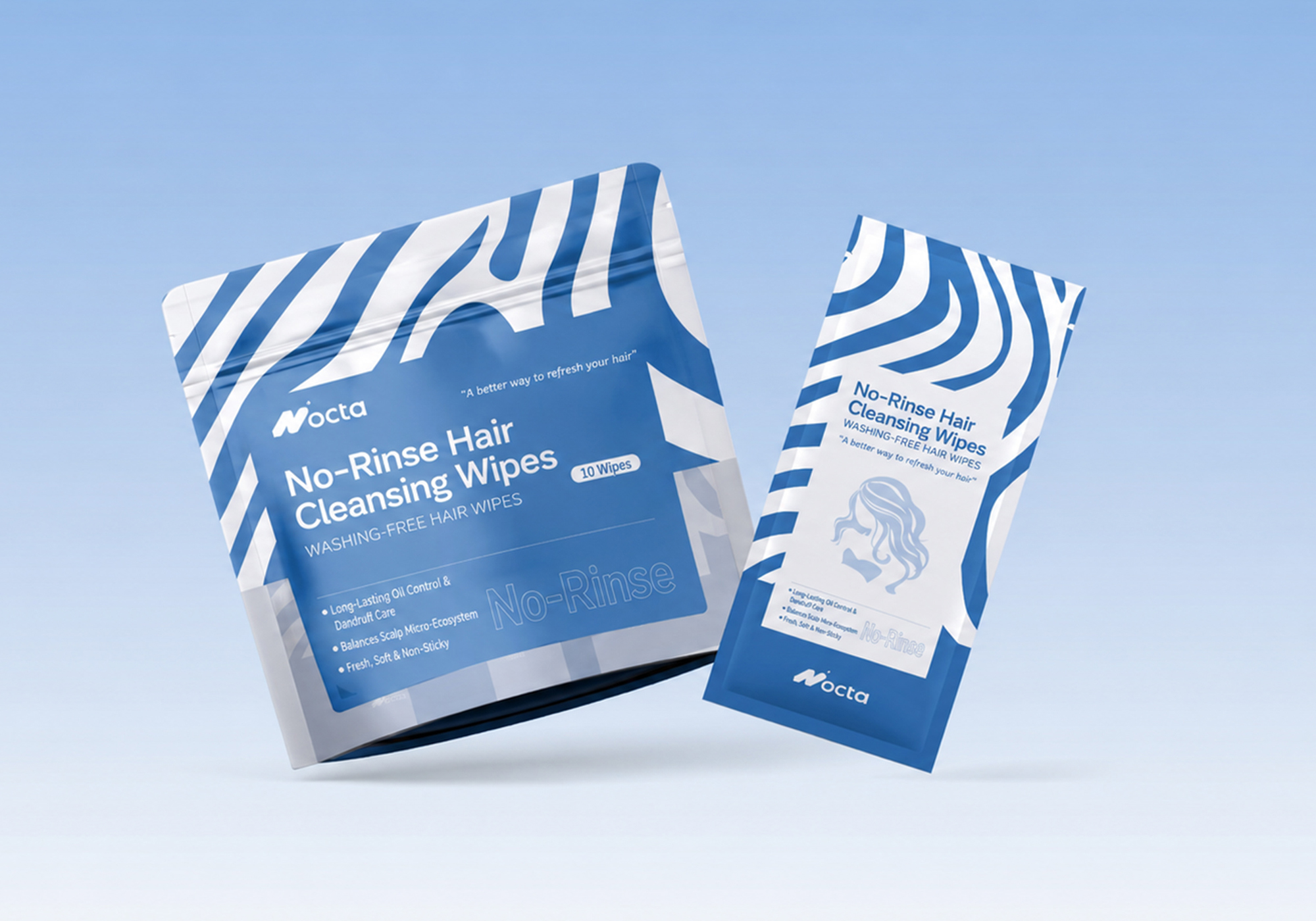 Rinse-Free Hair Cleaning Wipes