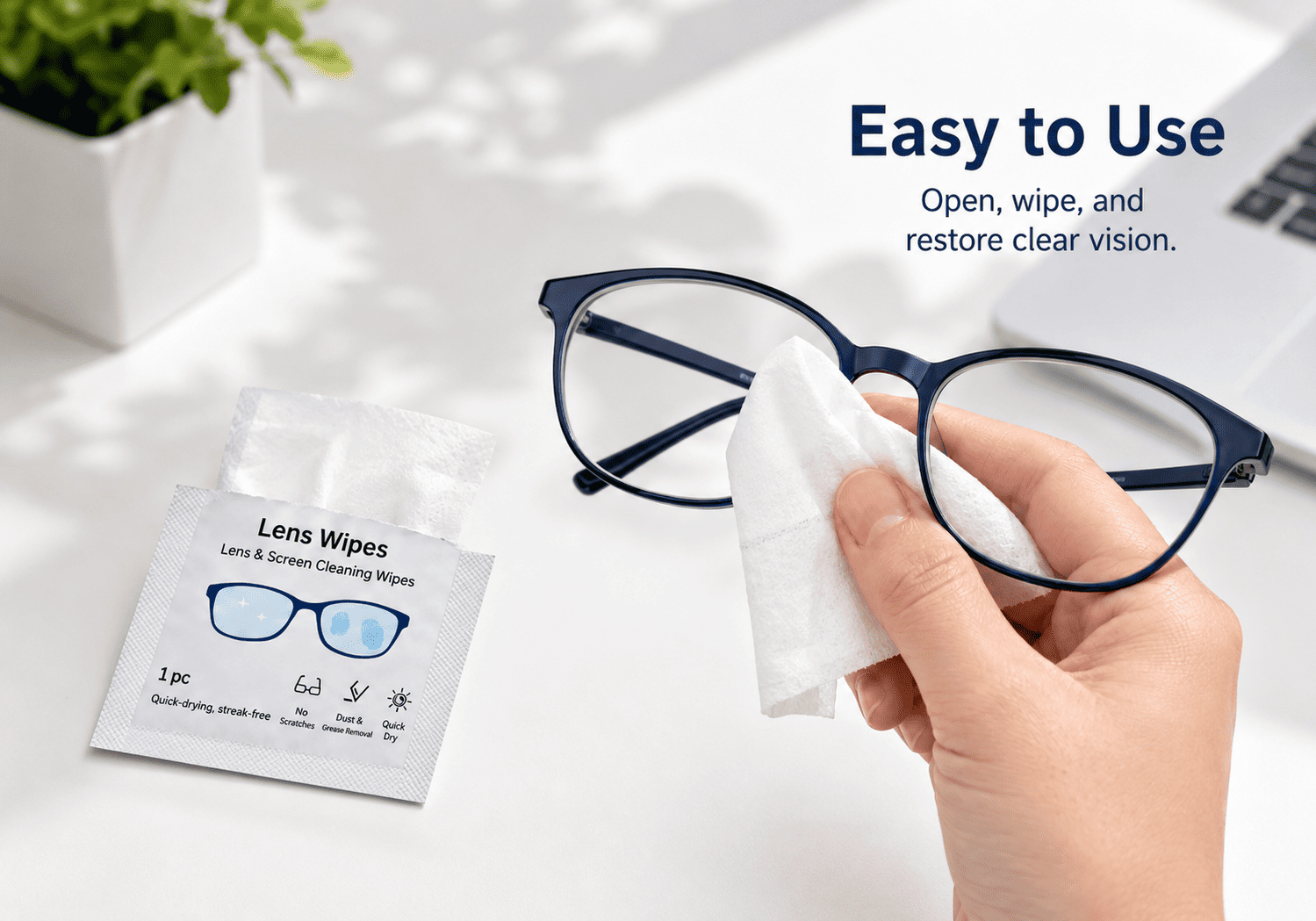 Lens and Screen Cleaning Wet Wipes