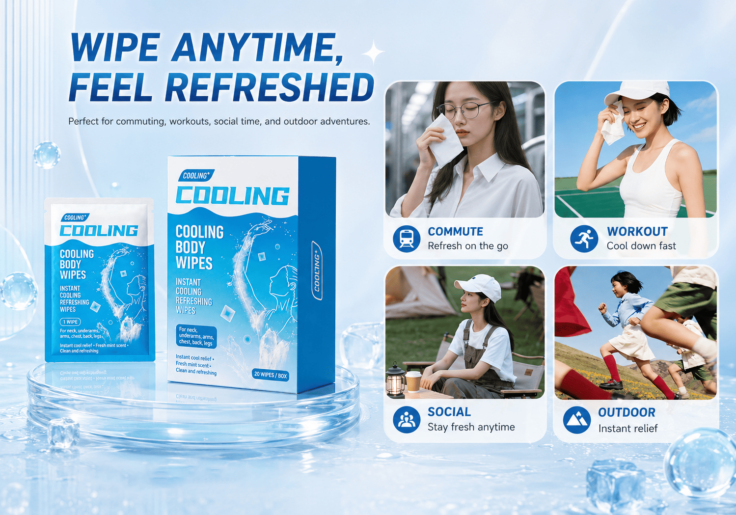 Deodorizing Underarm Wipes Deodorizing Underarm Wipes