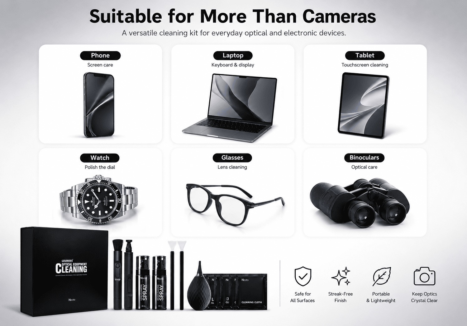 Professional Optical Equipment Cleaning Kit Professional Optical Equipment Cleaning Kit