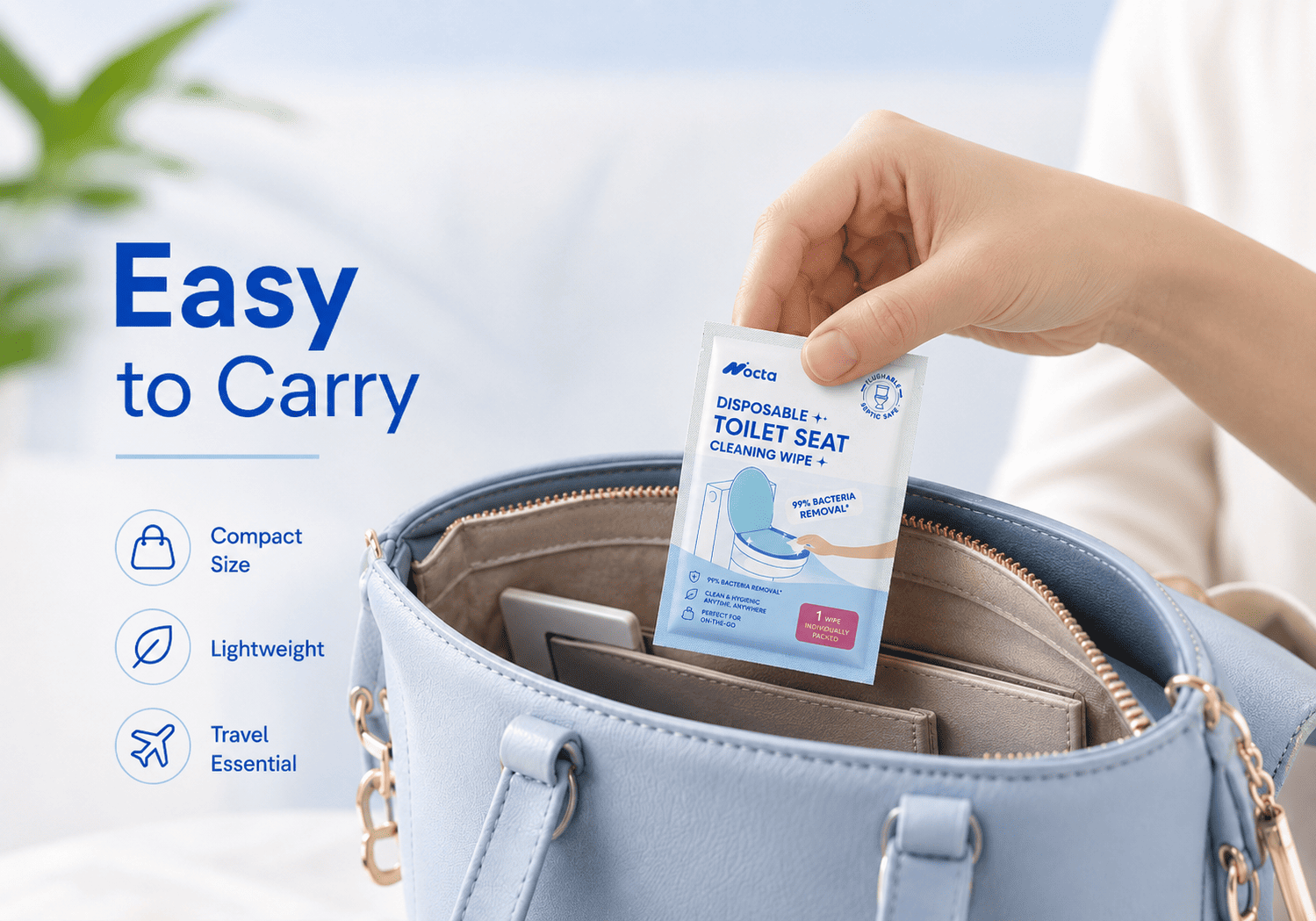Disposable Toilet Seat Cleaning Wipes