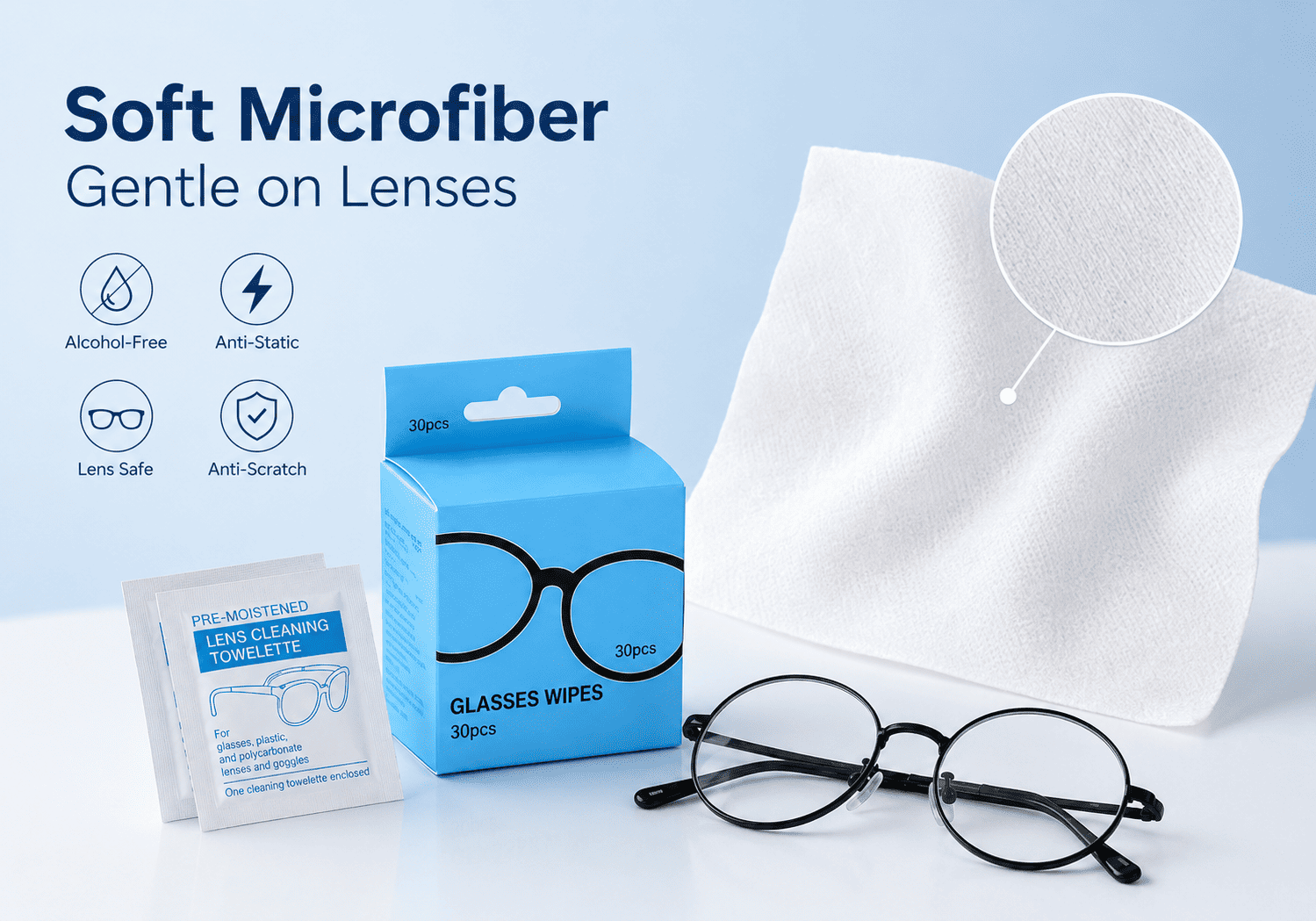 Glasses Cleaning Wipes Glasses Cleaning Wipes