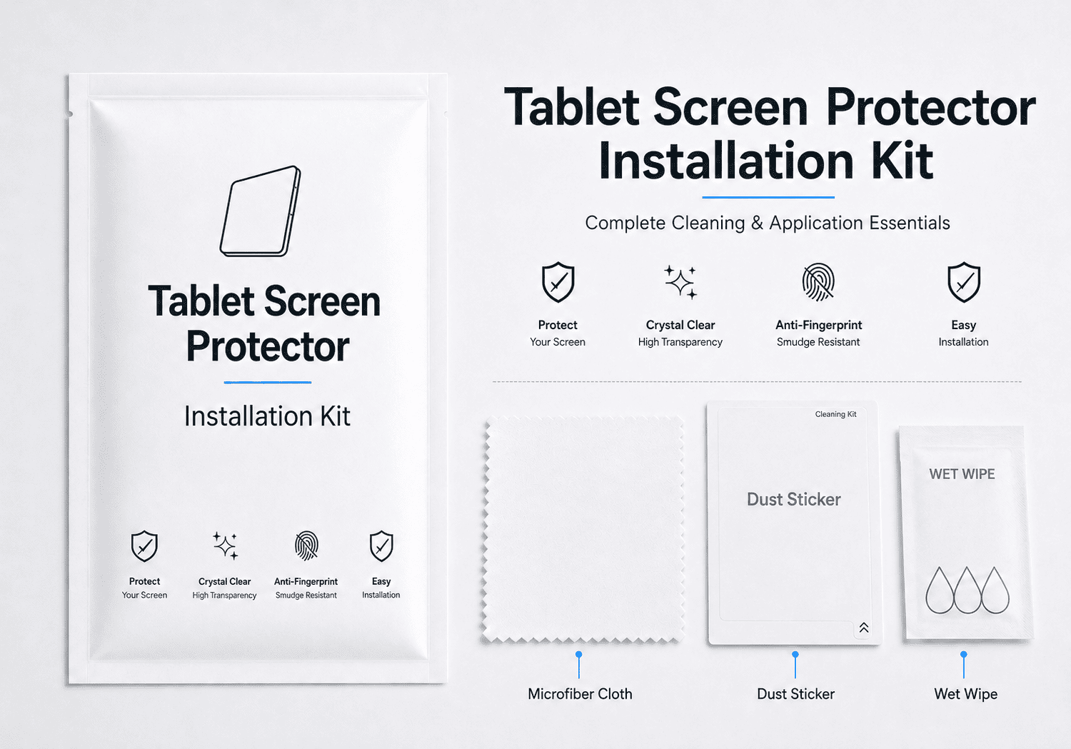 Tablet Screen Protector Installation Kit Tablet Screen Protector Installation Kit