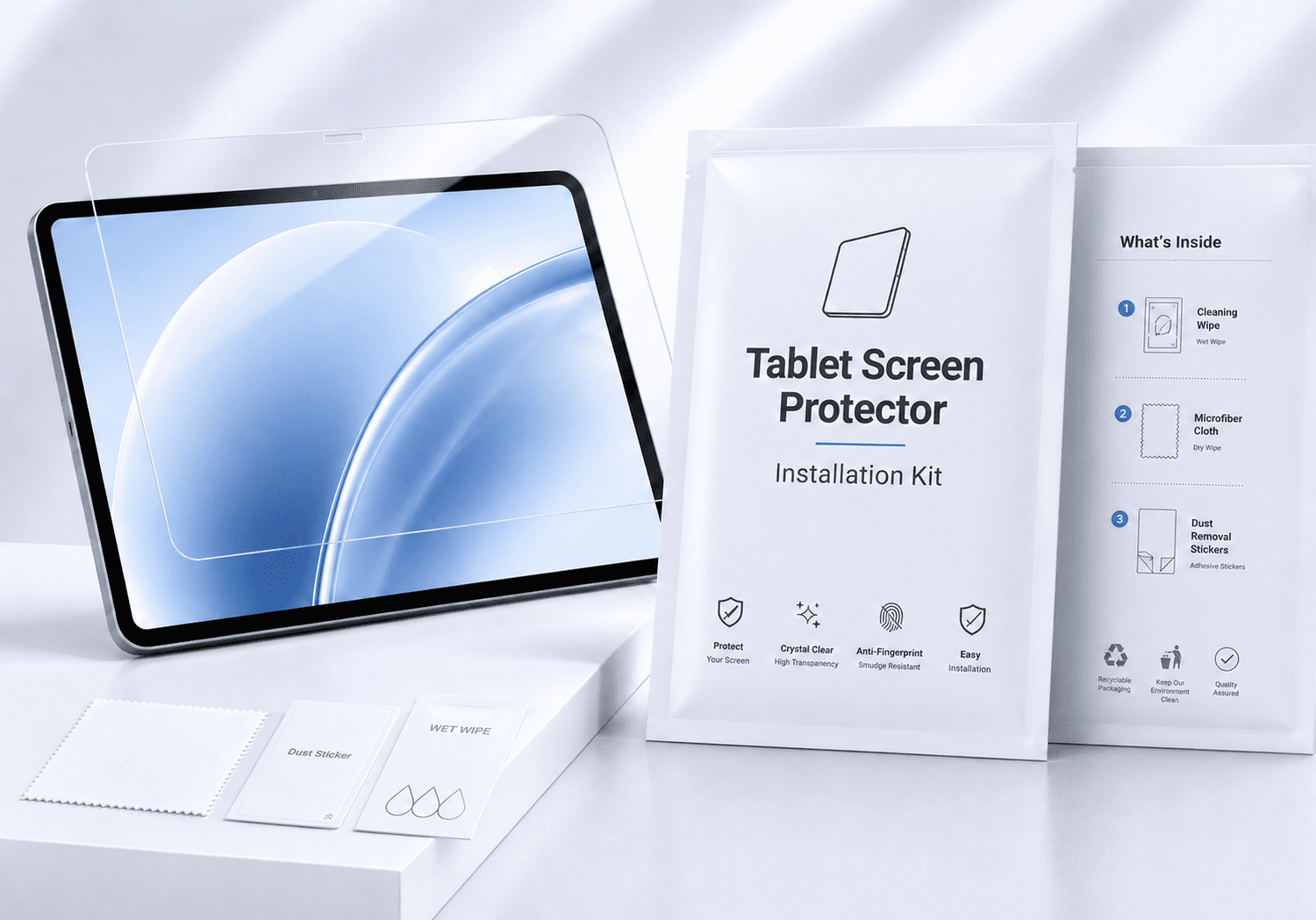 Tablet Screen Protector Installation Kit