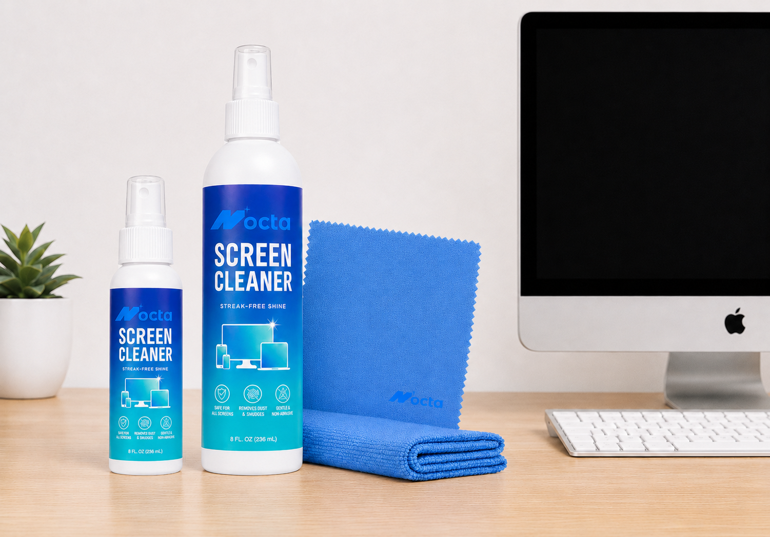 Screen Cleaner Spray Kit with Microfiber Cloth