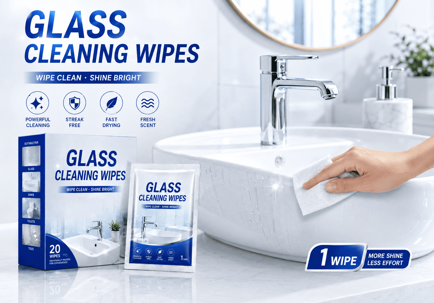 Glass Cleaning Wipes Glass Cleaning Wipes