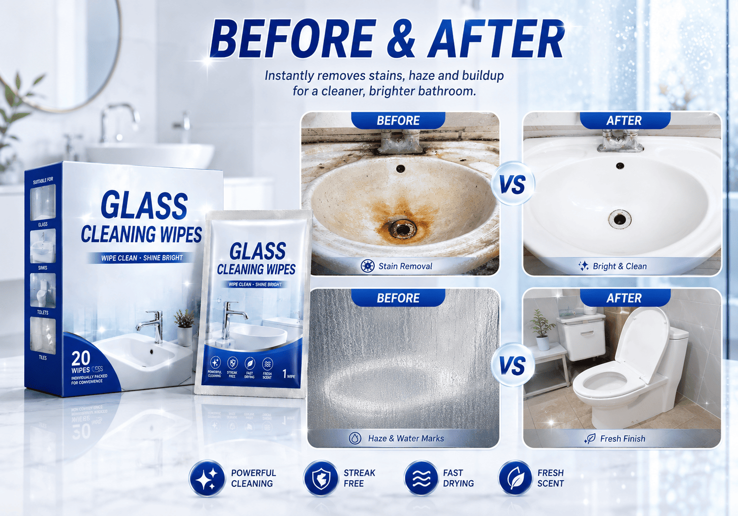 Glass Cleaning Wipes Glass Cleaning Wipes
