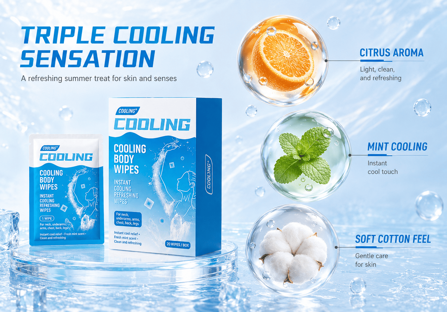 Deodorizing Underarm Wipes Deodorizing Underarm Wipes