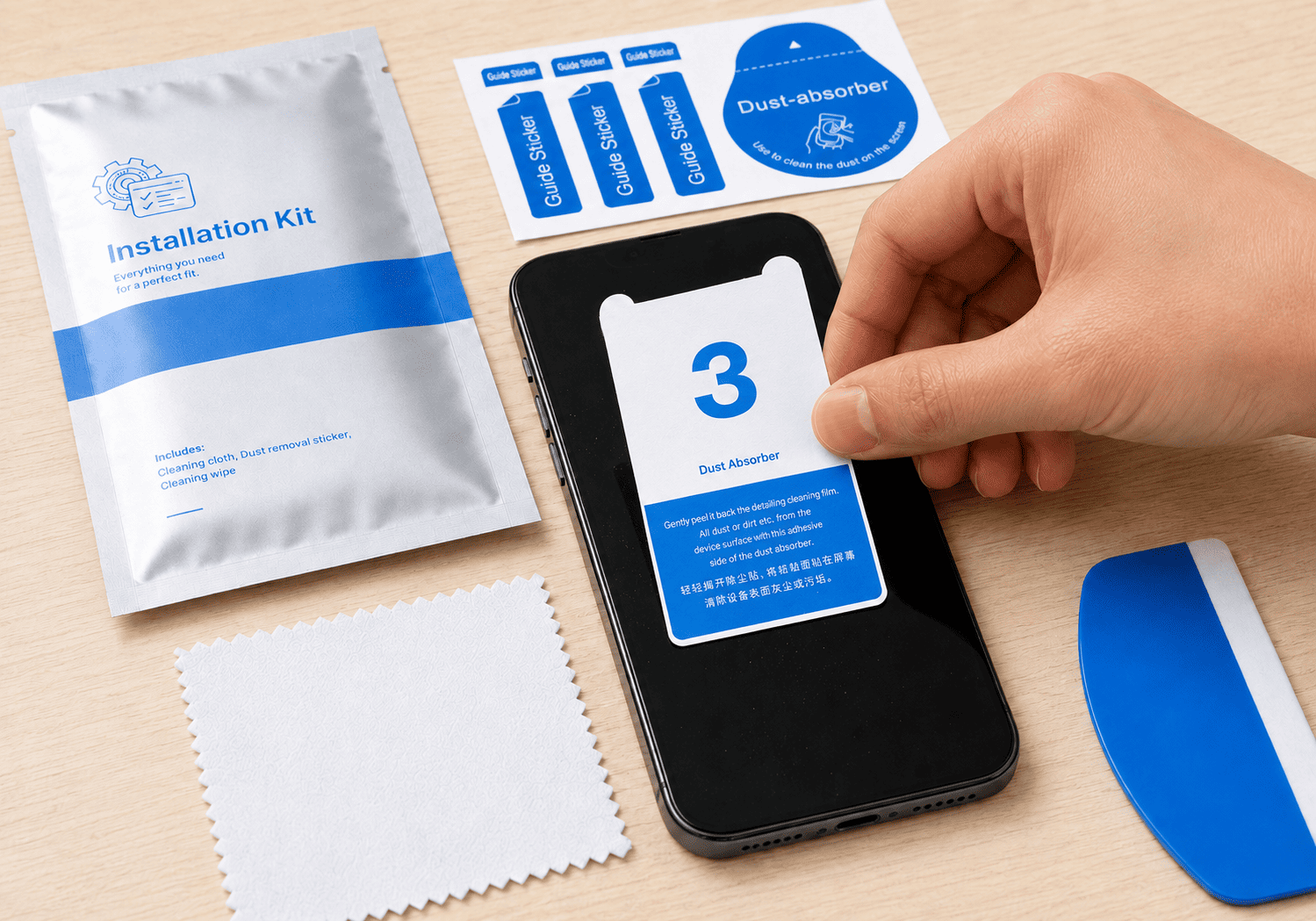 Phone Screen Protector Installation Kit