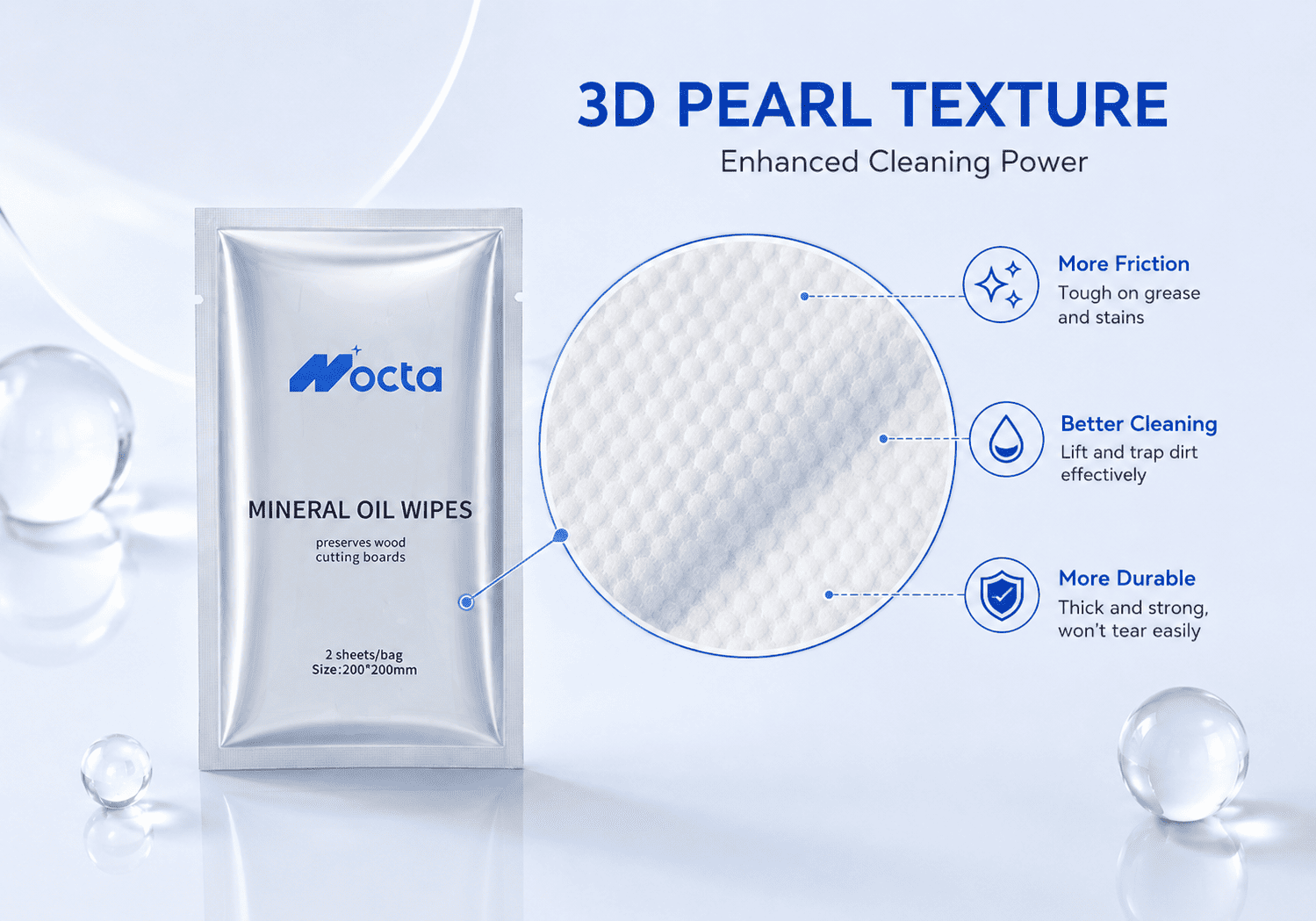 Cutting Board Cleaning Wipes