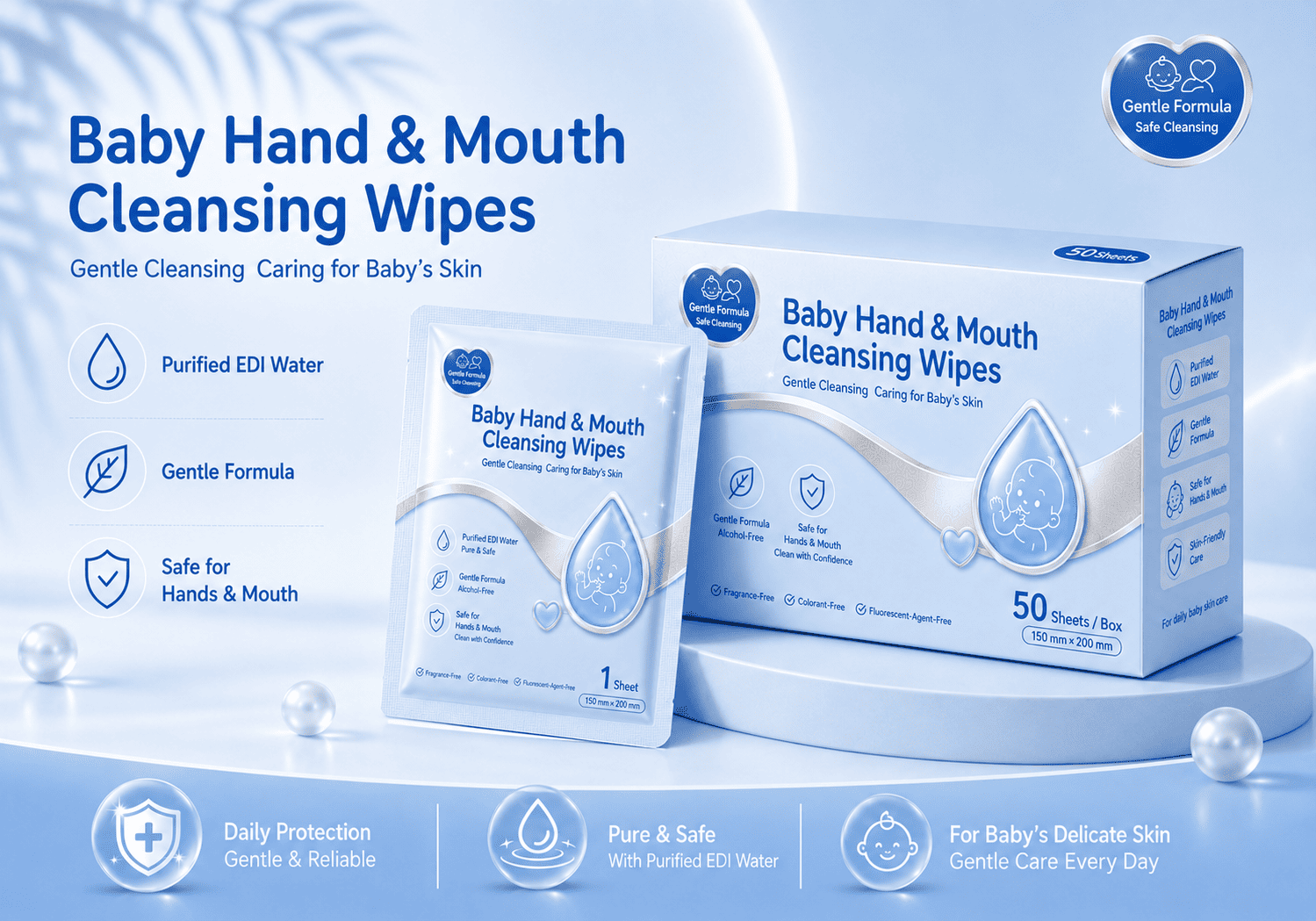 Baby Hands and Mouth Wipes