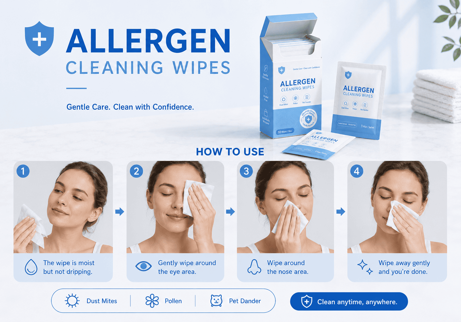 Allergy Relief Wipes