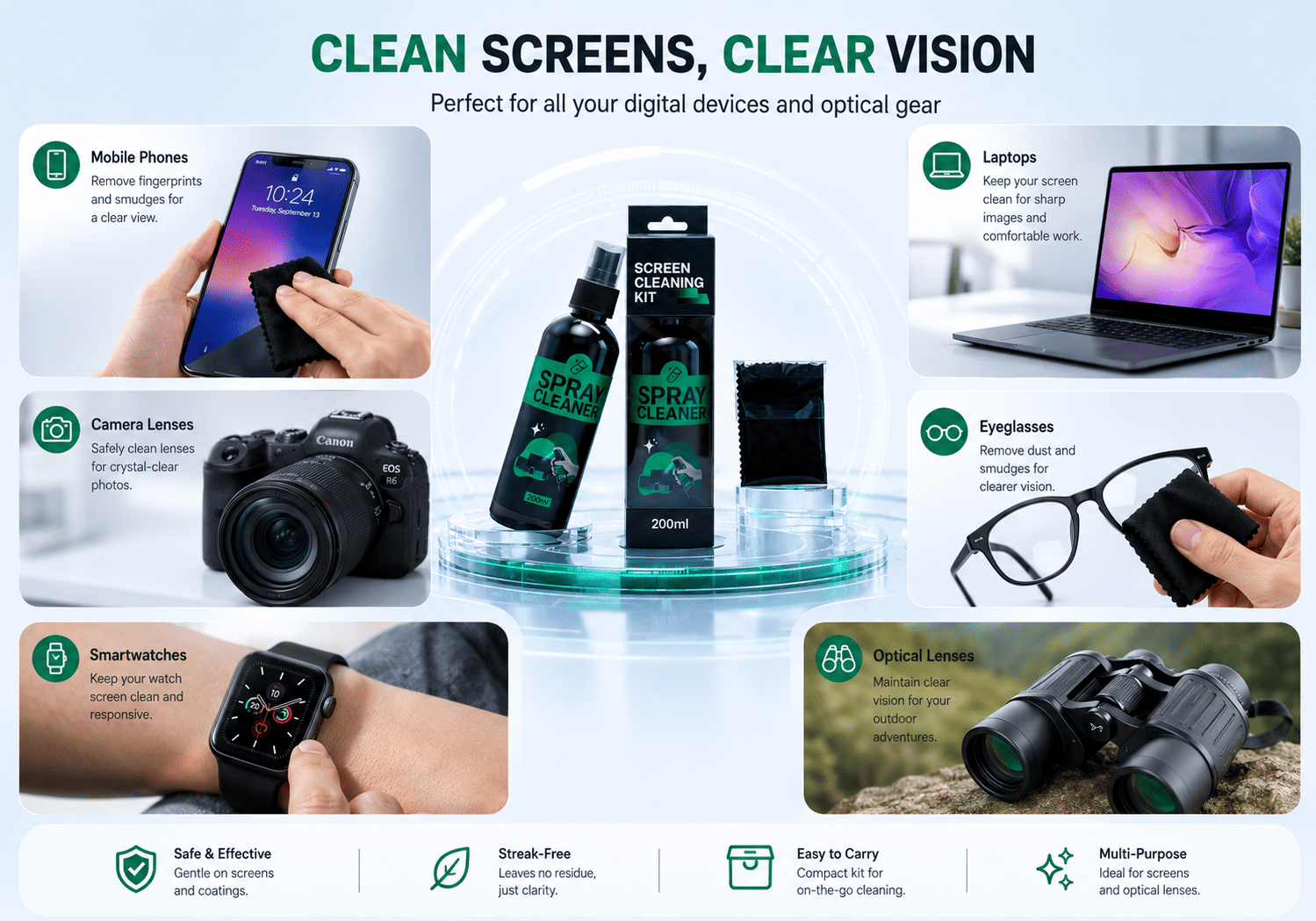 Screen Cleaning Spray Kit Screen Cleaning Spray Kit