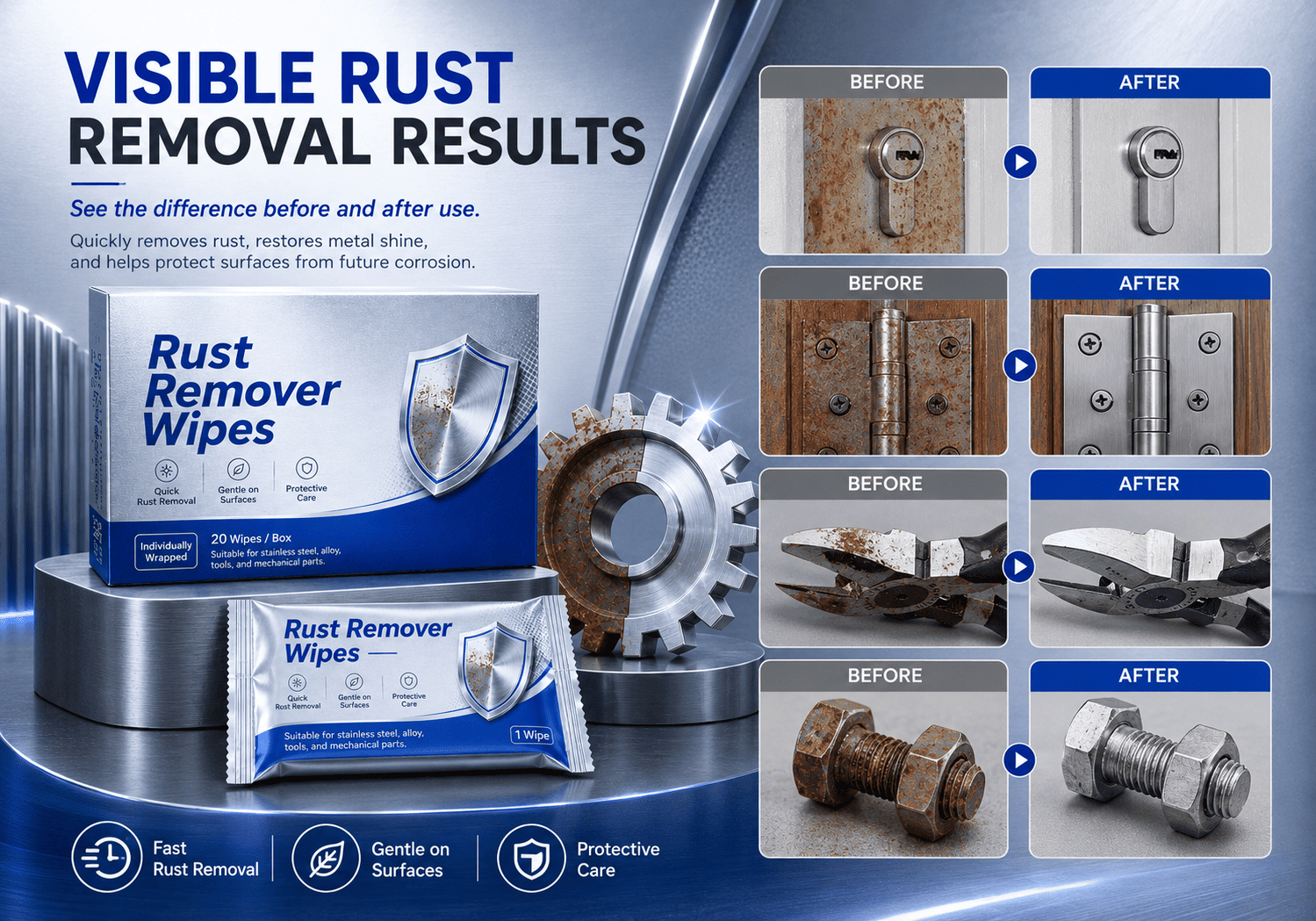 Rust Removal Wipes Rust Removal Wipes