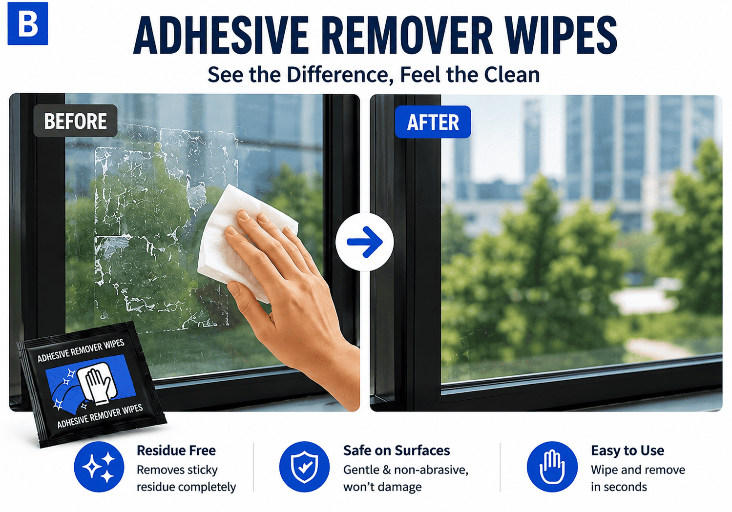 Adhesive Glue Remover Wipes Adhesive Glue Remover Wipes