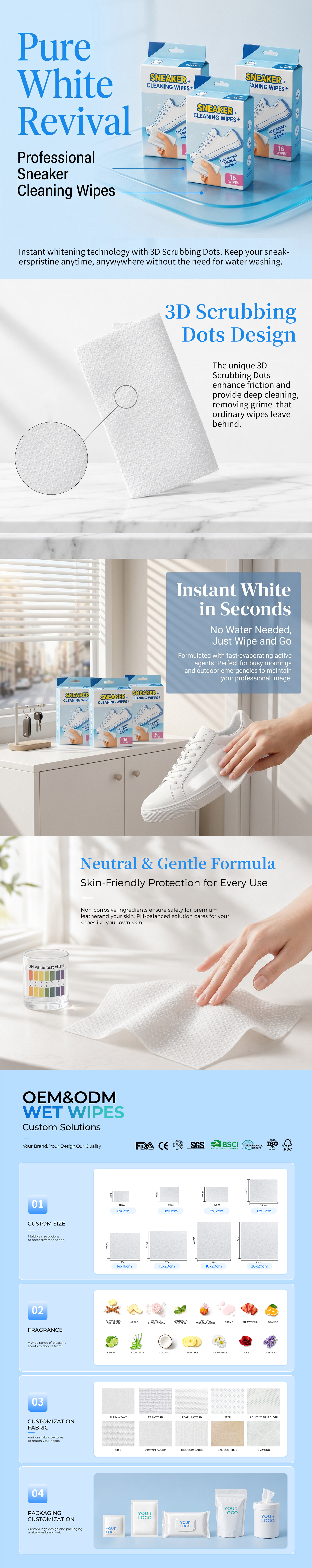 White Sneaker Cleaning Wipes